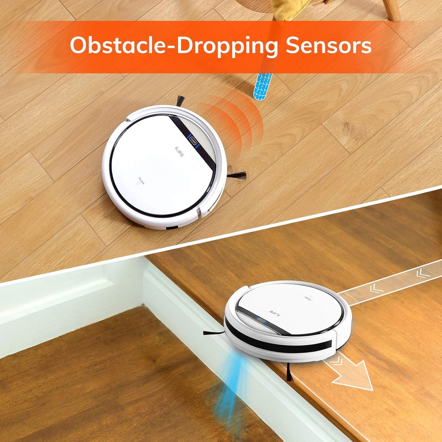 (Excellent) ILIFE V3s Pro Robot Vacuum Cleaner, Tangle-Free Suction