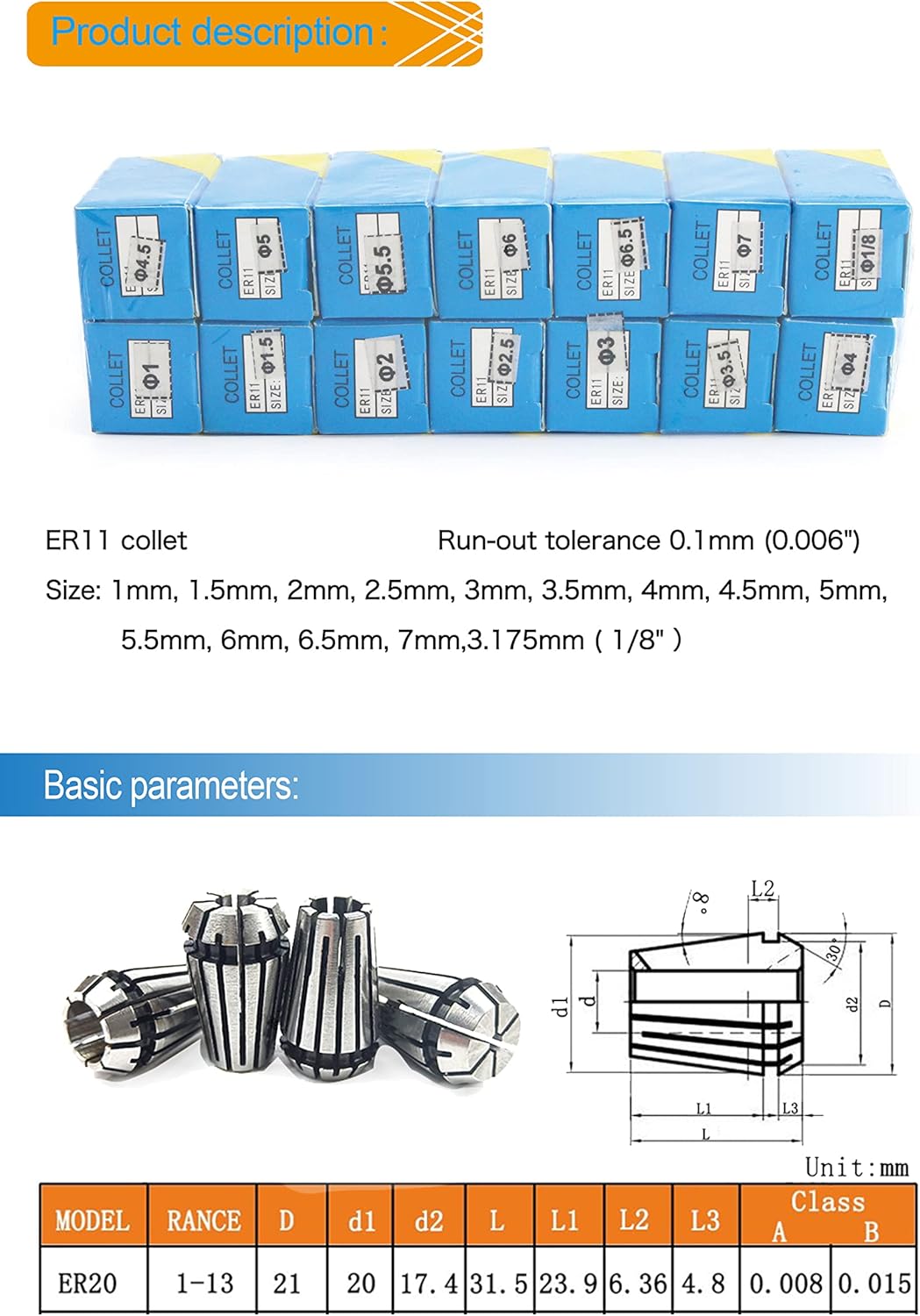 (New Open Box) RATTMMOTOR CNC Spindle Motor Kit 220V 2.2KW Water Cooled Spindle Motor ER20 24000RPM