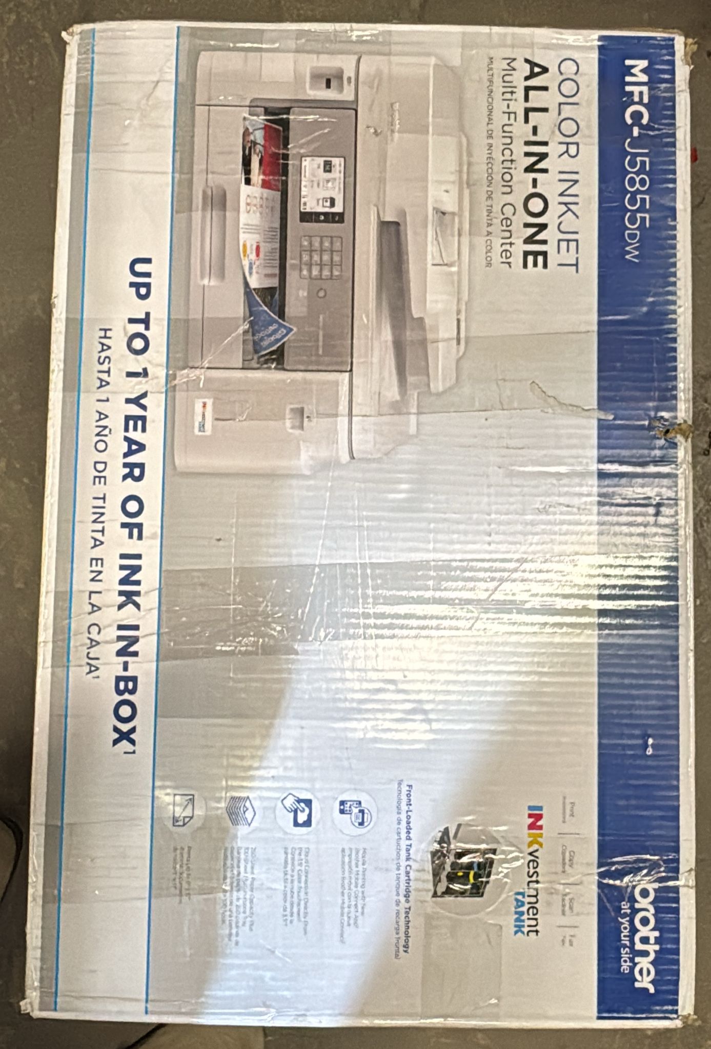 (New Open Box) Brother MFC-J5855DW Wireless A3 Color Inkjet Printer – All-in-One | Refillable Ink