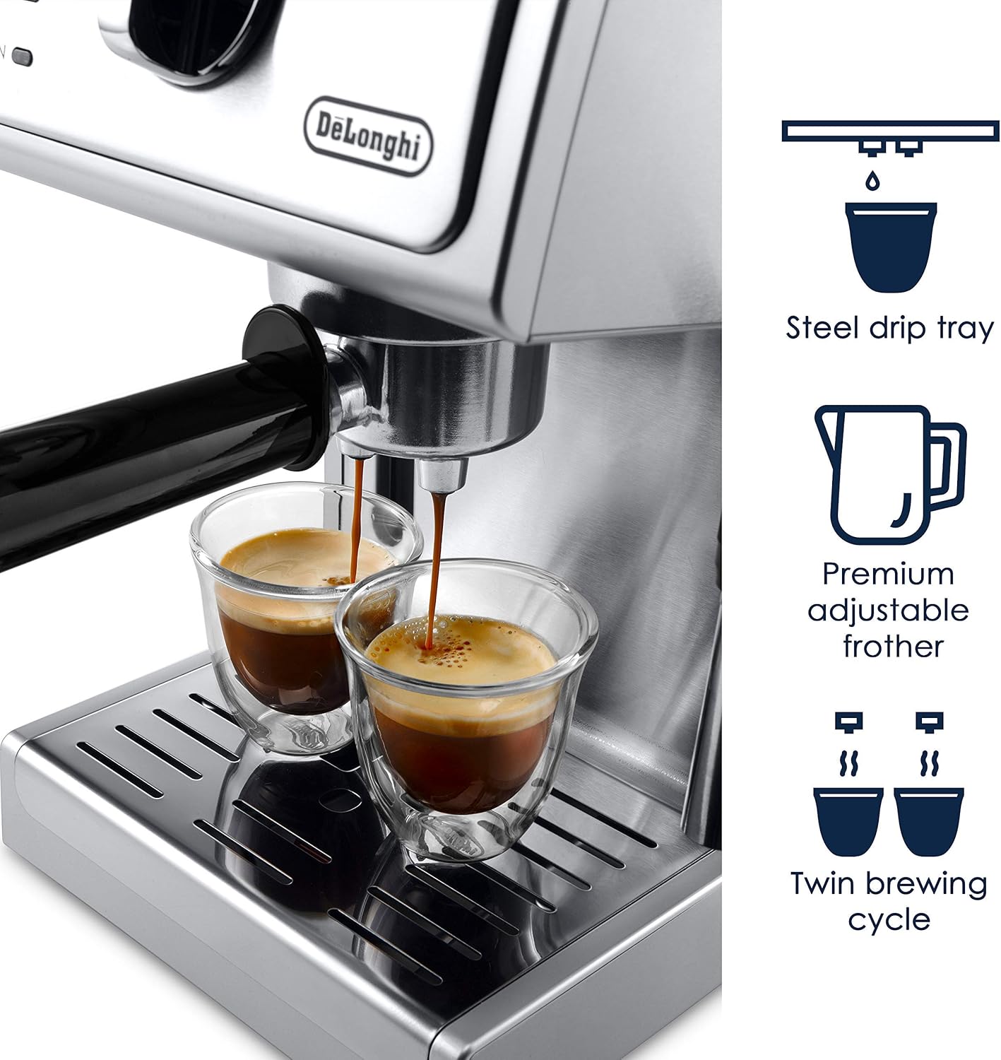 (Excellent) De'Longhi ECP3630 15 Bar Espresso and Cappuccino Machine with Premium Adjustable Frother