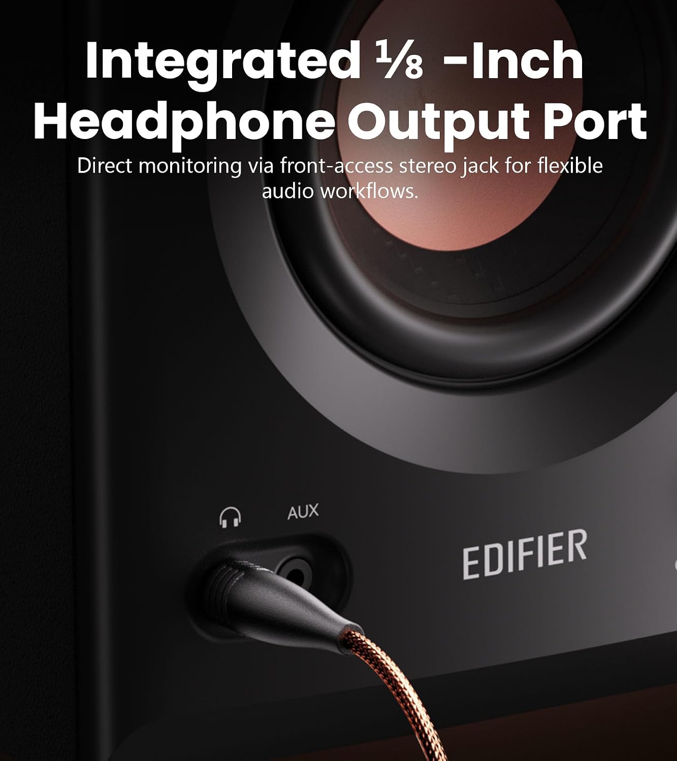 (Brand New) Edifier MR5 2.0 Studio Monitor Bookshelf Speakers – 110W RMS – Black