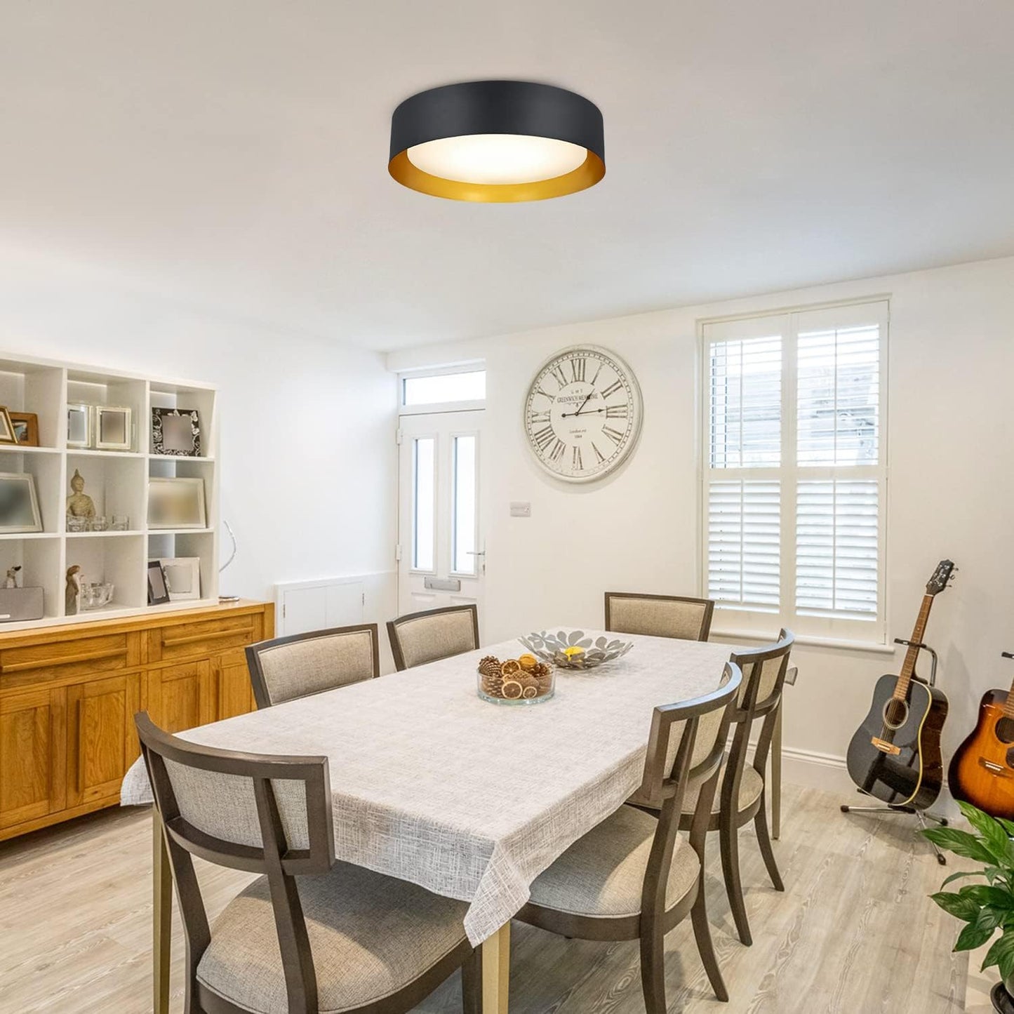 (New Open Box)  DingliLighting 30W Dimmable LED Flush Mount Ceiling Light | Color Changeable