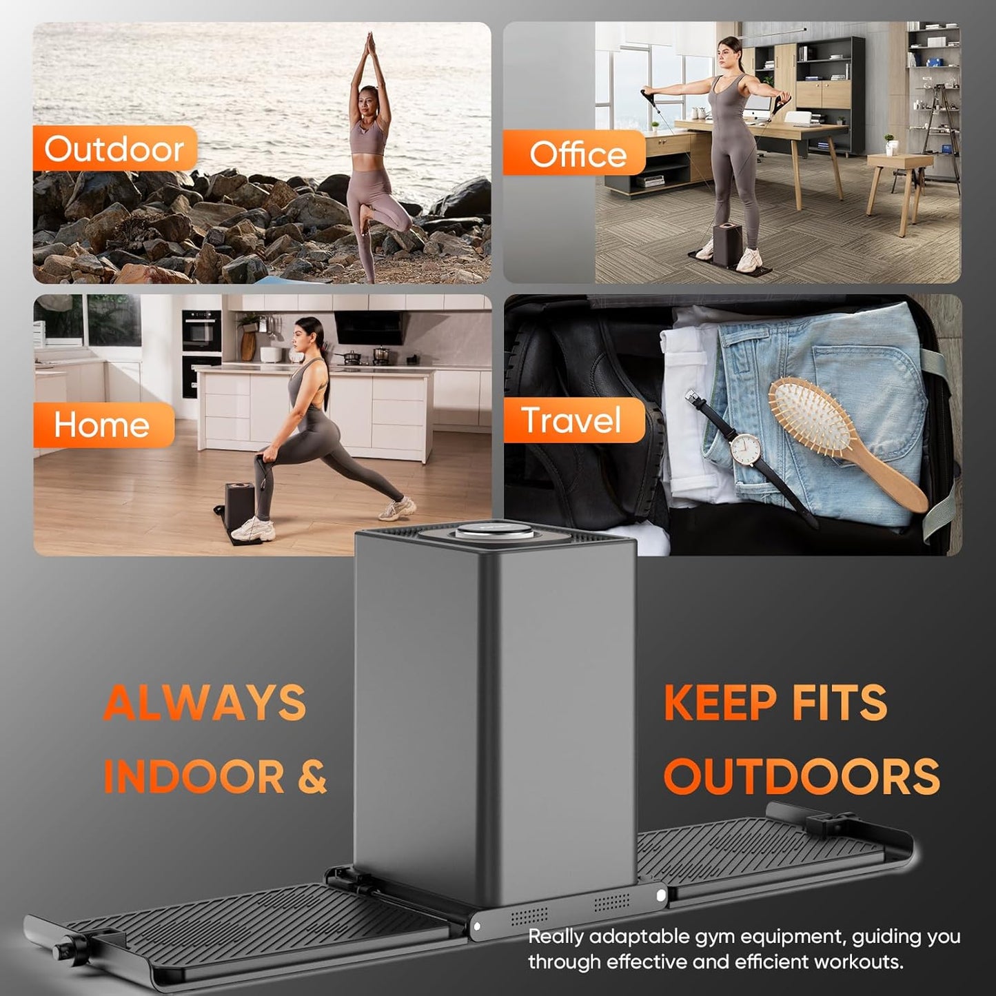 (New Open Box) Eahora SR3 Smart Home Gym Workout Cable Machine | Foldable Portable, Multi-Level Resistance Adjustable Trainer, HD Display | Home & Outdoor Fitness,Full Body Strength Training Fitness Exercise Machine