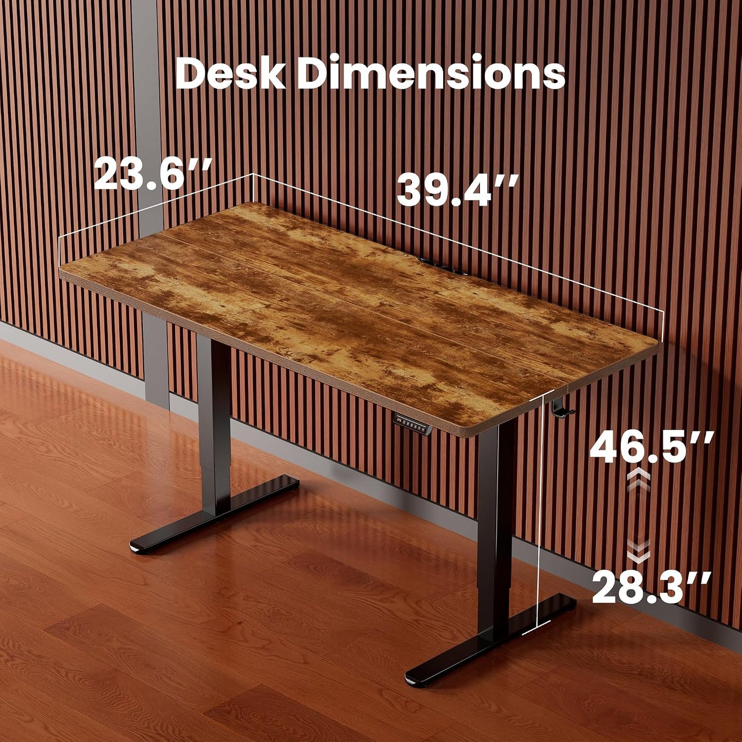 (New Open Box)  ErGear Electric Standing Desk 40"x24" | Height Adjustable Sit Stand Desk • 4 Memory Presets