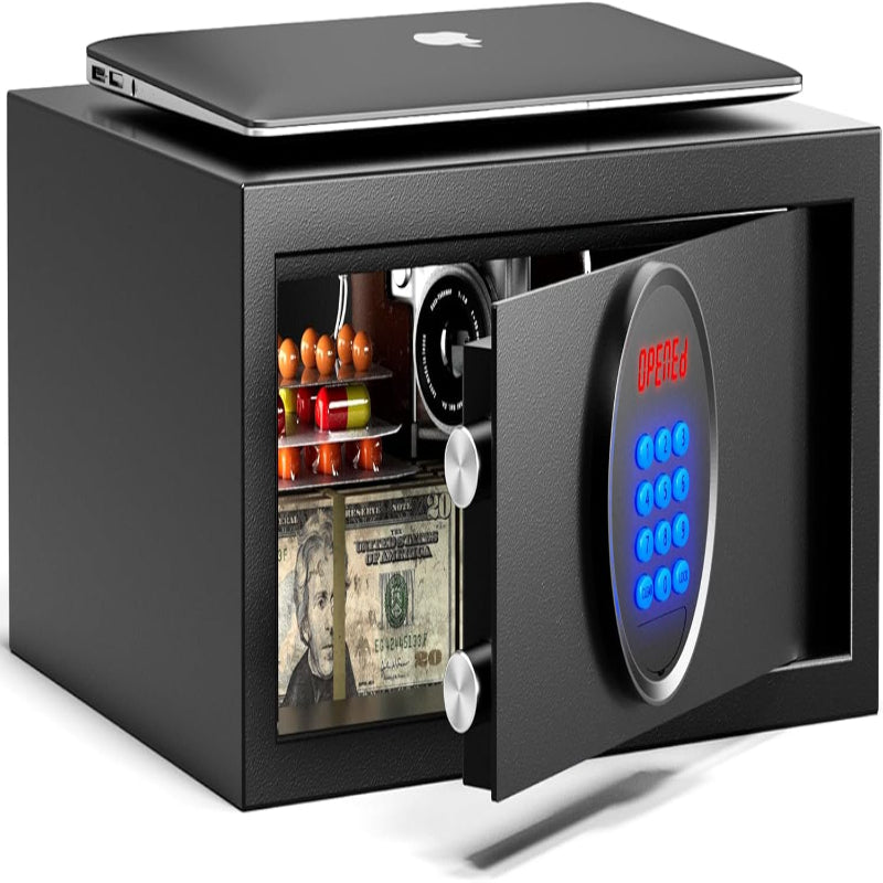 (New Open Box) KornerBatl Hotel Safe Box with Administrator's Password (14.57"D x 16.93"W x 7.09"H - 24.69 lb)
