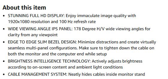 (New Open Box) BenQ GW2790 27" Monitor – 1080p | IPS | 100Hz | Eye-Care | Low Blue Light | HDMI x2