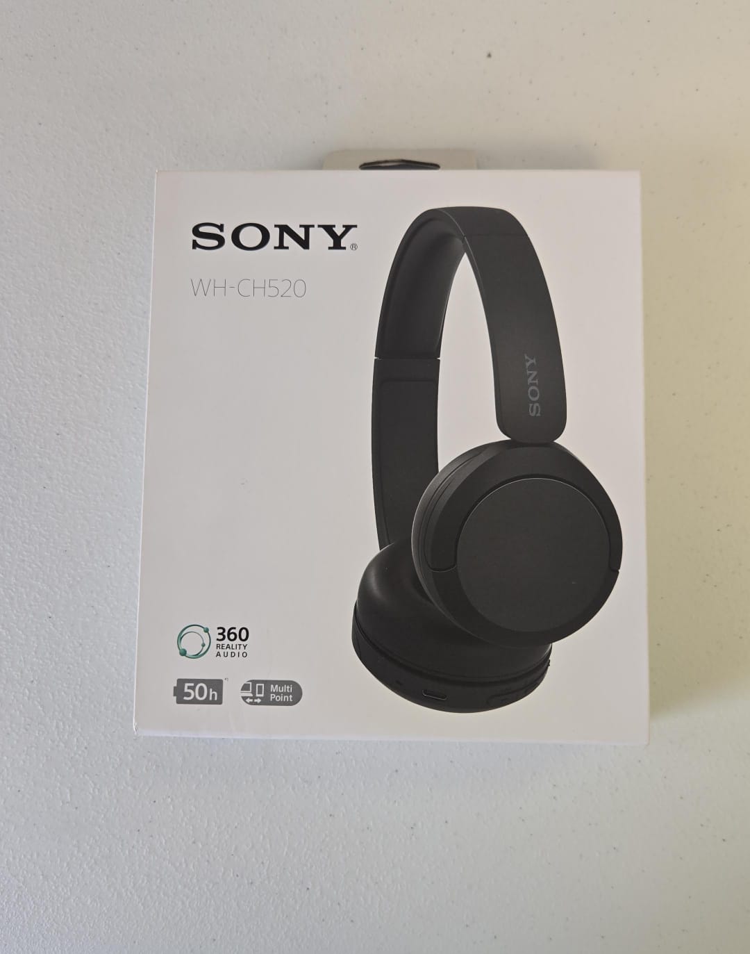 (Brand New) Sony WH-CH520 Wireless Headphones Bluetooth On-Ear Headset with Microphone, Black