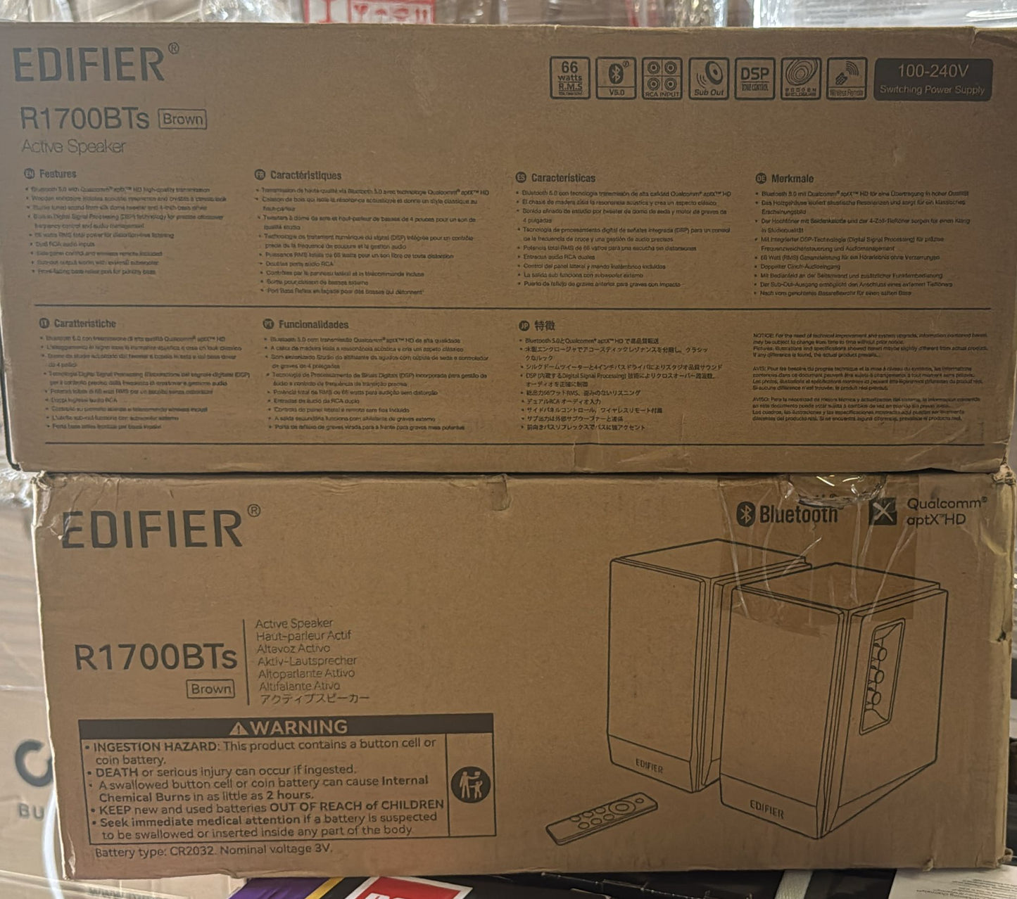 (New Open Box) Edifier R1700BTs Active Bluetooth Bookshelf Speakers - 2.0 Wireless