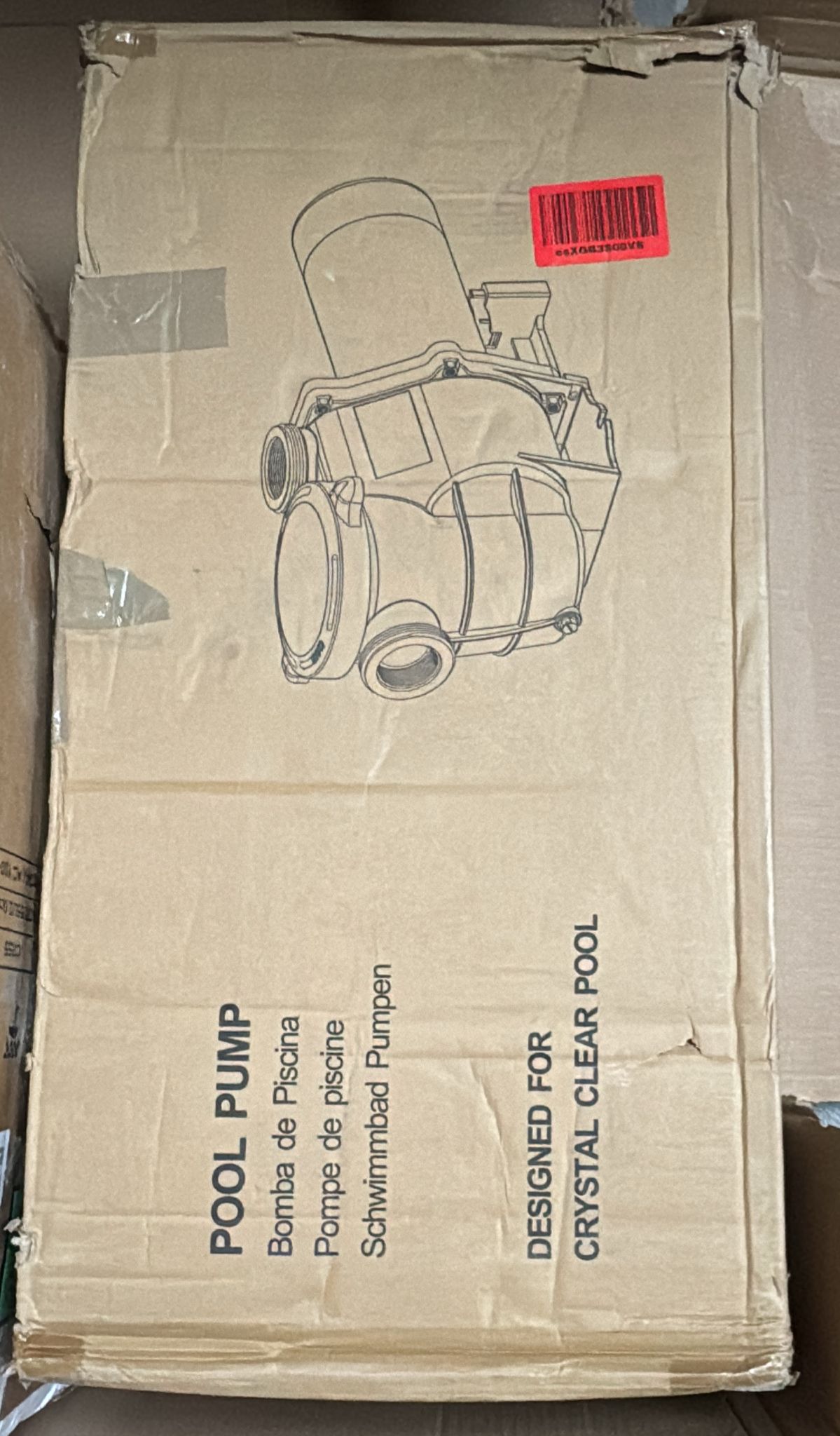 (New Open Box) Zipool 2HP Two Speed in/Above Ground Swimming Pool Pump, Original 2.0 inch Port Size, Comes with 1.5" and 2.0" Pipe Fittings, 6480GPH Qmax, 66FT Hmax, Thermal Protected Long Lifetime Pool Motor