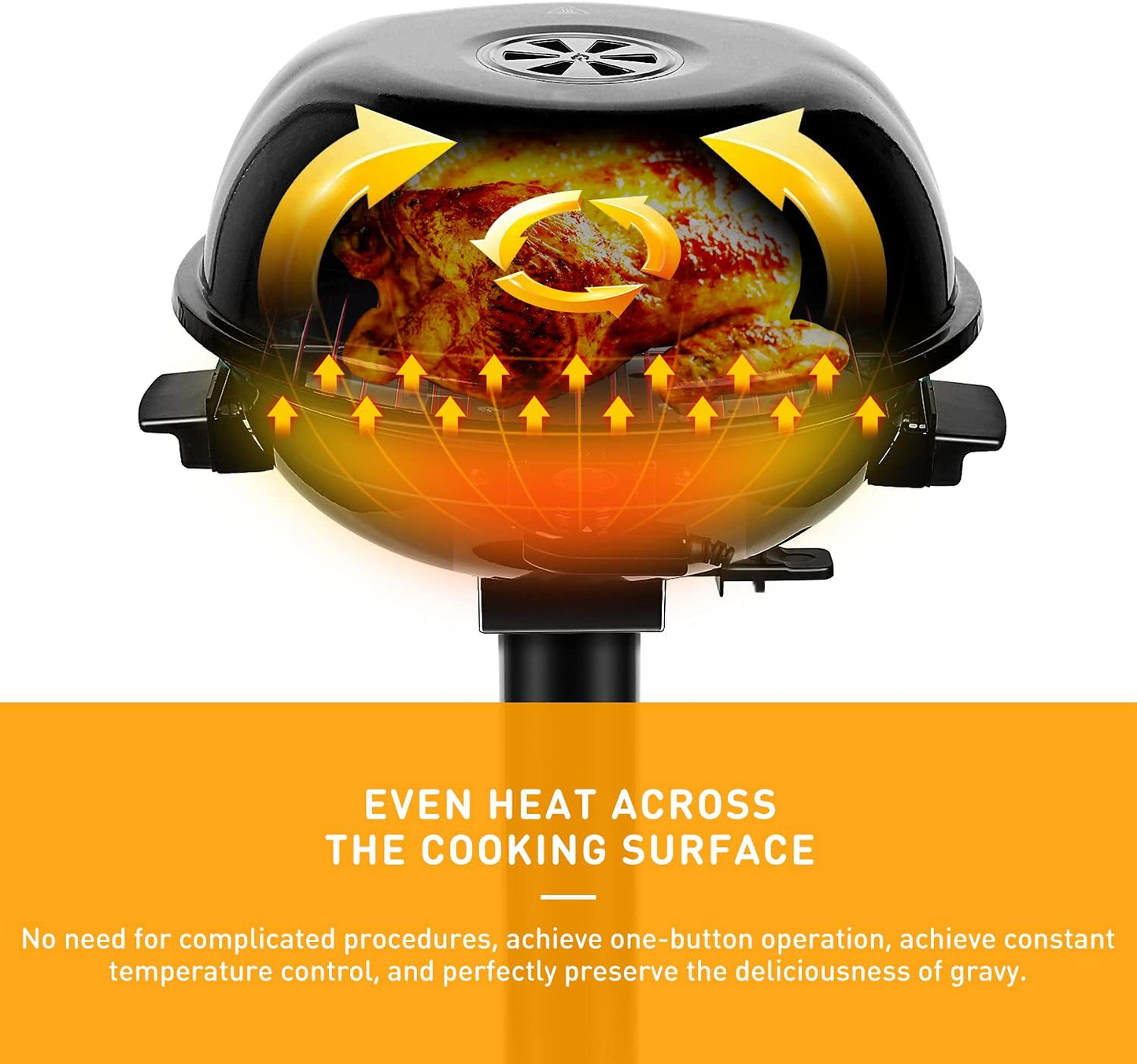 (New Open Box) Electric BBQ Grill, Techwood 15-Serving Indoor/Outdoor Electric Grill for Indoor & Outdoor