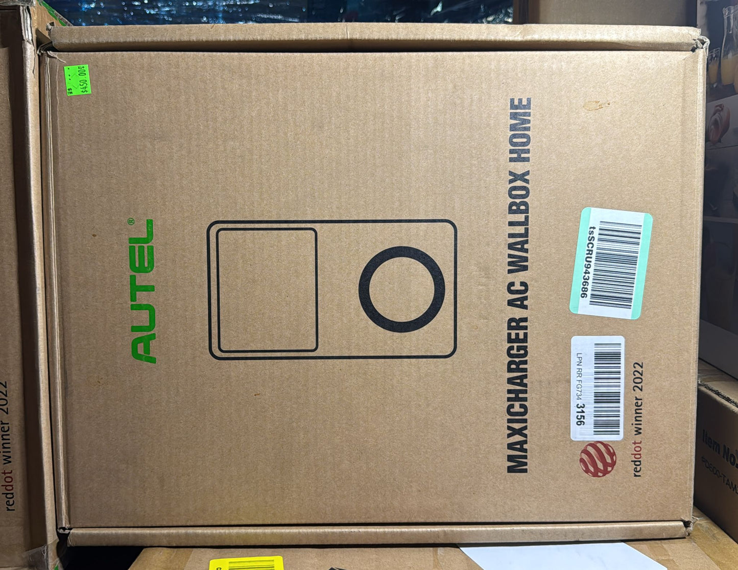 (New Open Box) Autel MaxiCharger Home Smart Electric Vehicle (EV) Charger, 40 Amp Level 2 Wi-Fi and Bluetooth Enabled EVSE, Indoor/Outdoor Car Charging Station, with in-Body Holster and 25-Foot Cable（6-50 Plug）