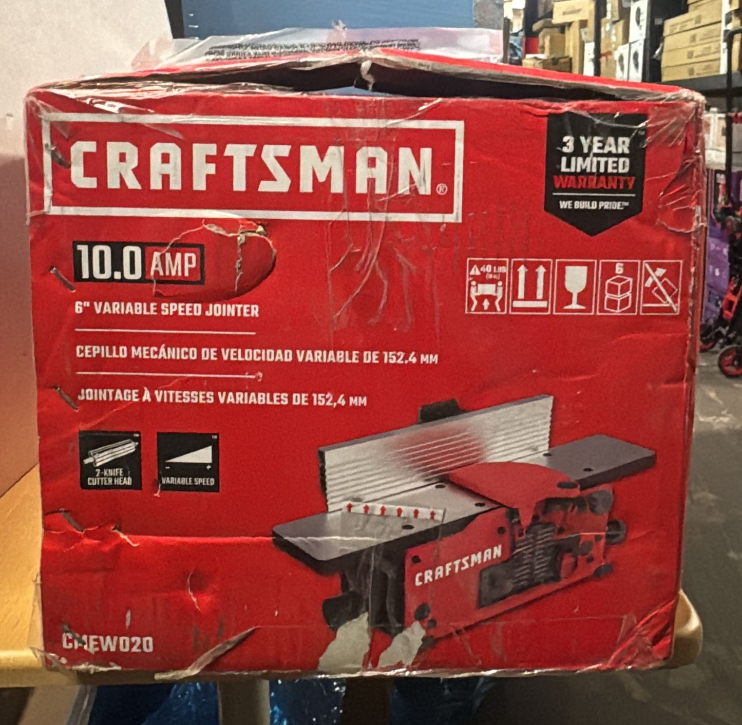 (New Open Box) CRAFTSMAN® 10 Amp Bench Top Joiner (CMEW020)