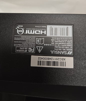 (New Open Box) 🖥️✨ SANSUI 27" FHD Computer Monitor | 120Hz • 1080P • HDR • 110% sRGB |