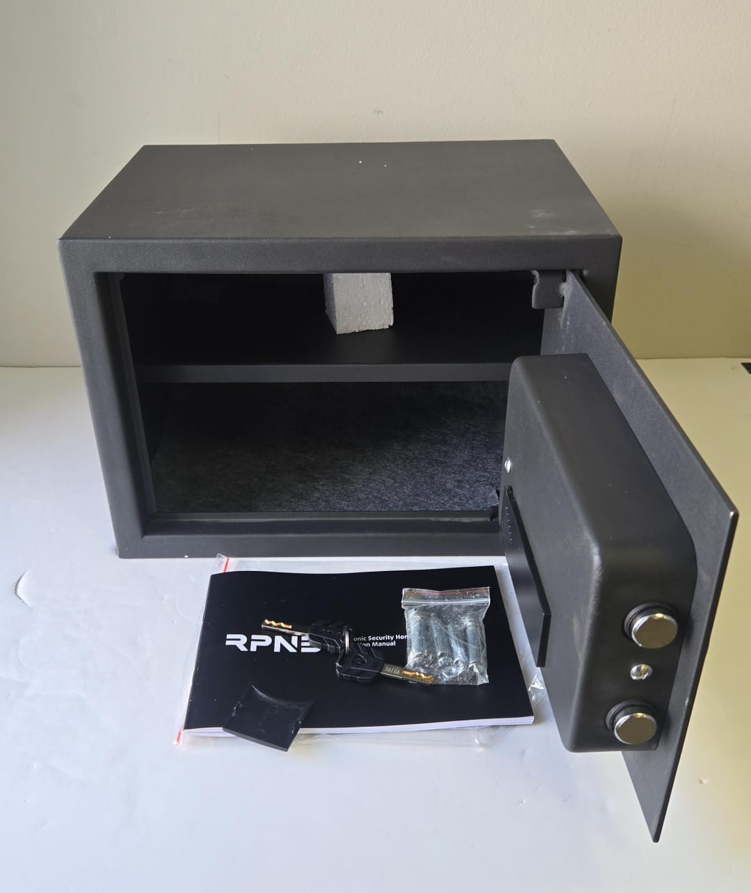 (New Open Box) RPNB Deluxe Safe and Lock Box, Digital Keypad Safe Box,Steel Alloy Small Safes, 0.5 Cubic Feet
