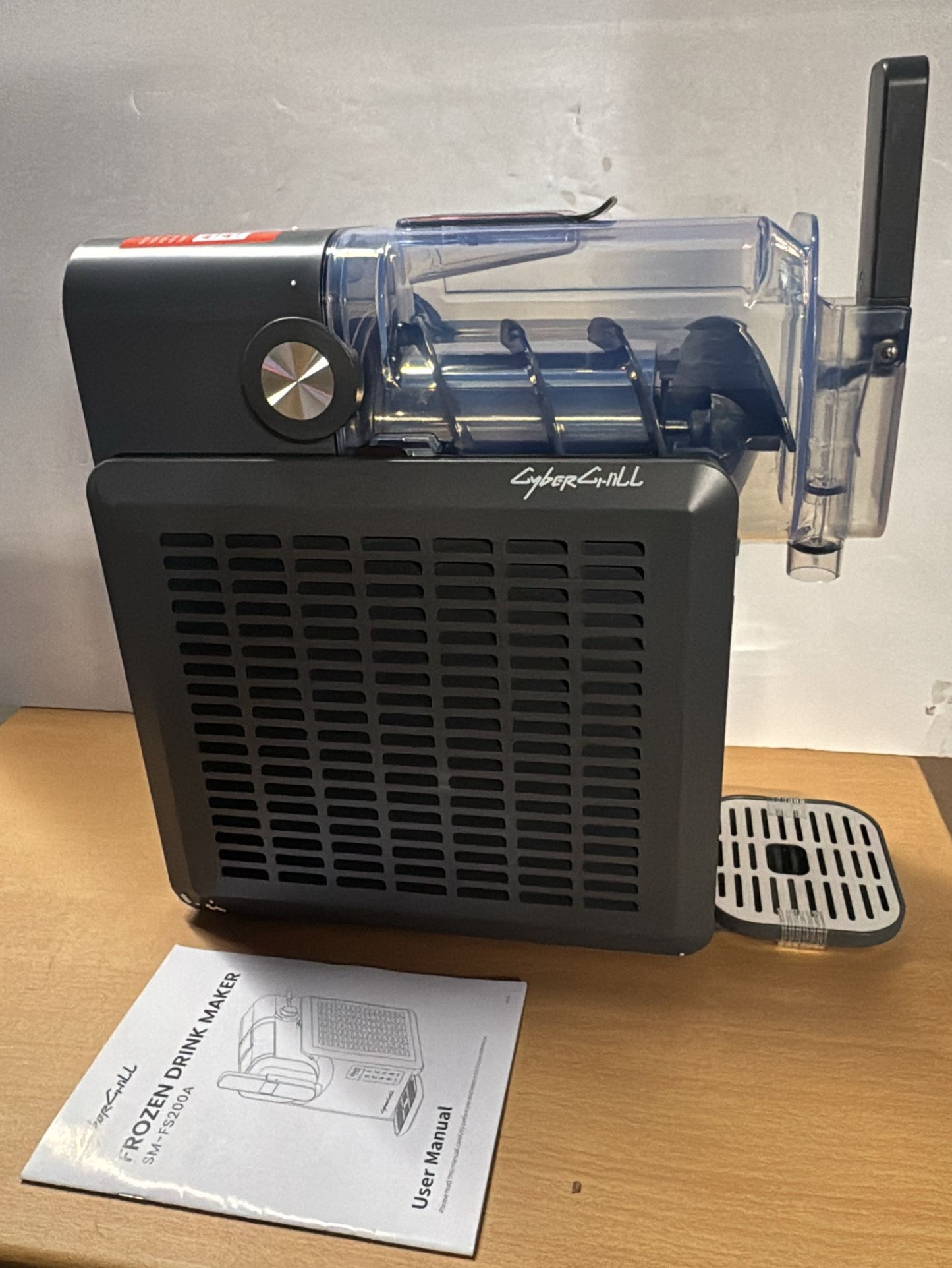 (New Open Box) CyberChill Slushie Machine, Slushy Machine for Home with LED Display, 5 Preset Programs Frozen Drink Maker No Ice Needed- Self Cleaning, for Milk Shakes,Frappés,Margarita Smoothie,Slush,and More