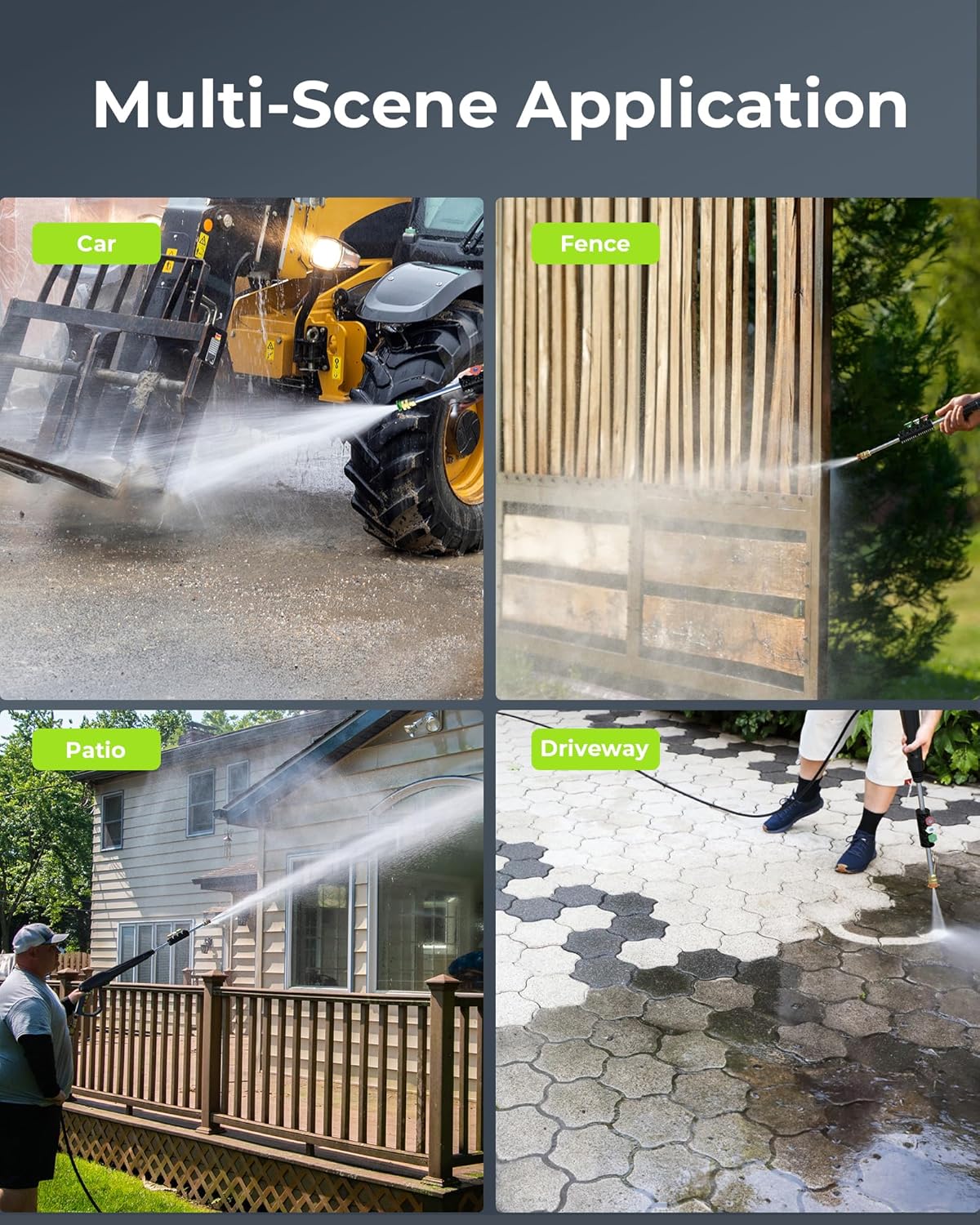 Pressure Washer, Power Washer with Foam Cannon 4500PSI 2.8 GPM Max Electric Pressure Washer