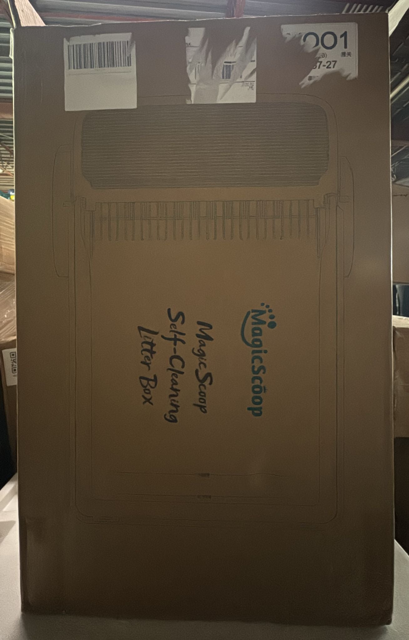 Magic Scoop M1 Pro Automatic Self-Cleaning Cat Litter Box for Multiple Cats,Open-Top, High-Sided, Odor Control, No Scooping, Anti-Stick, Smart App Control, Large Capacity, Litiere Pour Chat Autonettoyant