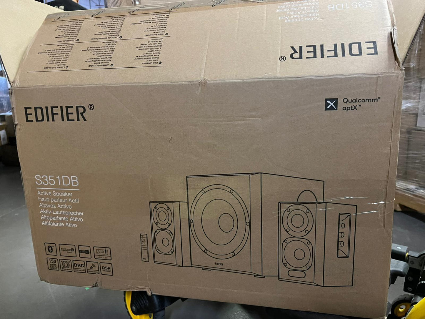 (New Open Box) Edifier S351DB Bookshelf Speaker and Subwoofer 2.1 Speakers System Bluetooth V5.1