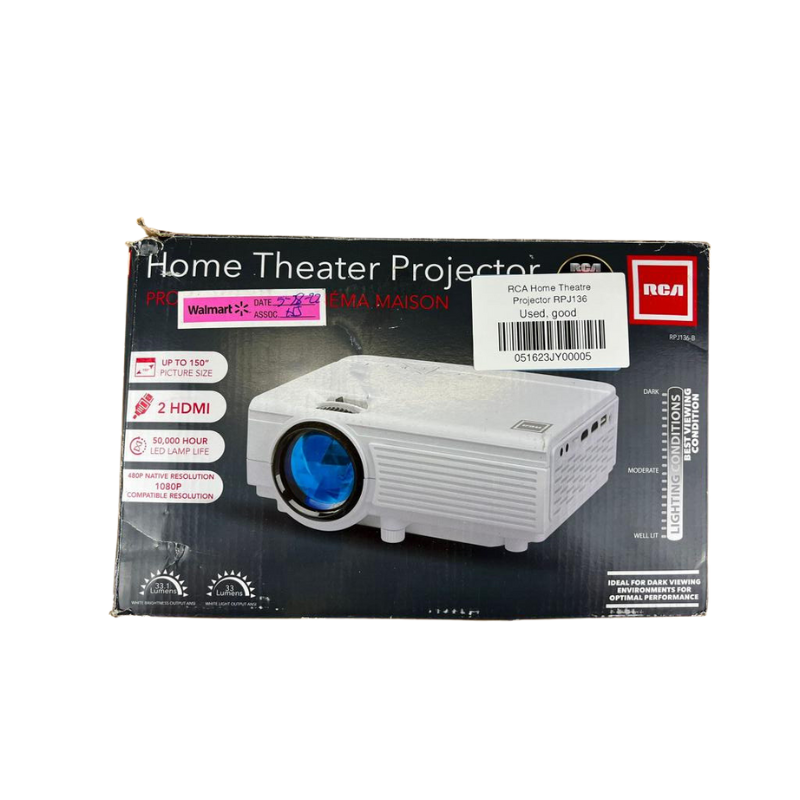 Refurbished (Good) RCA RPJ136-B Home Theater Projector - 1080p High Re ...