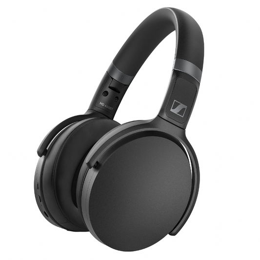 Refurbished (Excellent) SENNHEISER HD 450BT Bluetooth 5.0 Wireless Headphone with Active Noise Cancellation - 30-Hour Battery Life, USB-C Fast Charging, Virtual Assistant Button, Foldable - Black