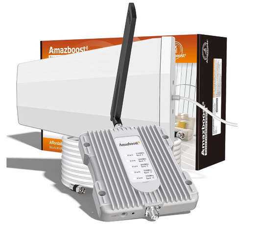New Open Box Amazboost Cell Phone Booster for House & Cottage, Boost 3G 4G & LTE 5G Data Up to 3,000 sq ft, Cell Signal Booster Canada Support All Canadian Carriers-Bell, Telus, Rogers, Fido Etc