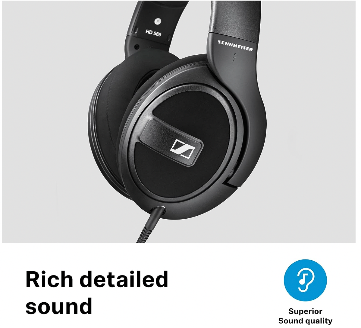 (Excellent) Sennheiser HD 569 Closed Back Headphone