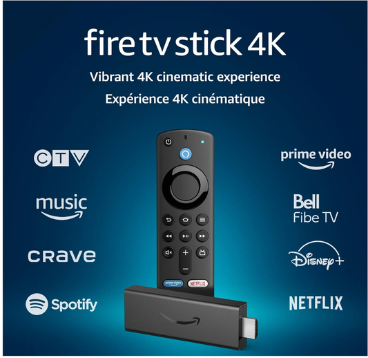 Amazon Fire TV Stick 4K streaming device with Alexa Voice Remote (includes TV controls), Dolby Vision