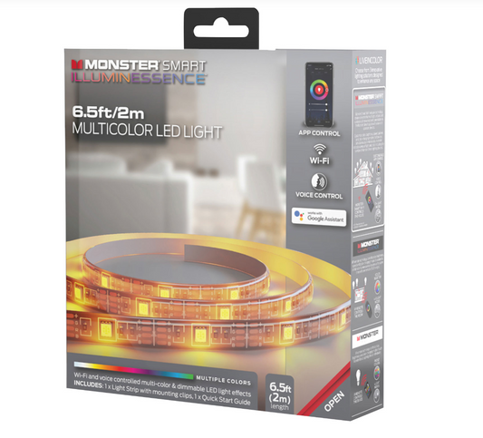 New Open Box - Monster Smart Illuminessence LED Light Strip - 2m (6.5 ft.)