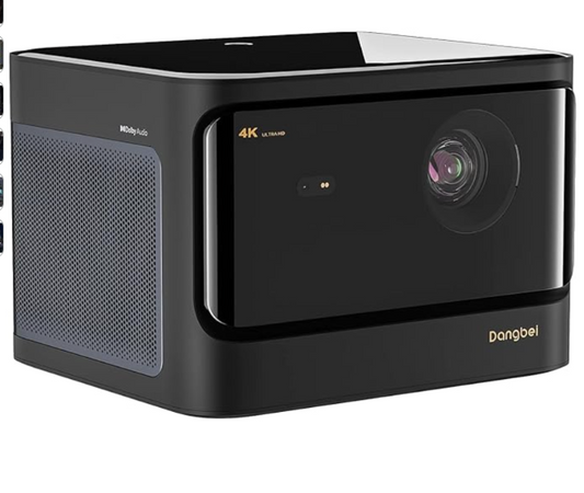 New Open Box -  Dangbei Mars Pro 4K Projector, 1800 ISO Lumens DLP Projector with Android 4GB+128G, 2 * 10W HiFi Speakers, Auto Keystone Auto Focus HDR10 Home Theater