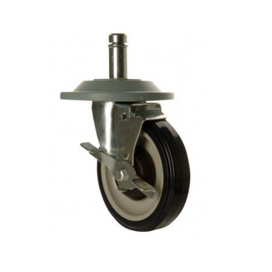 Focus Foodservice FSCAST5 Set of 4 5" Casters With Brakes - New in box