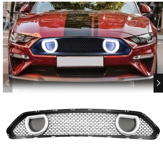 (New Open Box) Mach 1 Front Upper Grille W/ DRL LED for 2022-2023 Ford Mustang