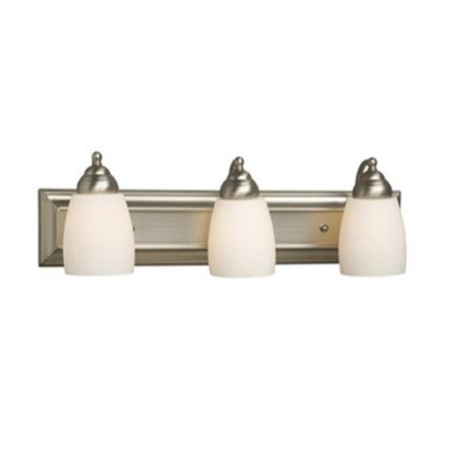 (New No Box) Galaxy Barclay 3-Light Bathroom Vanity Light – Brushed Nickel