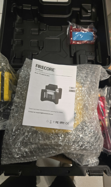 (New No Box)  Firecore FRL300R Rotary Laser Level | 1968FT Range • Self-Leveling • 360° Red Beam