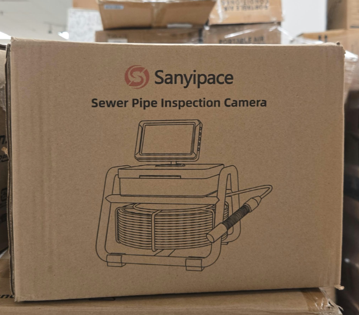 (New Open Box) Sanyipace S5517DC Drain Camera | 5" IPS 1080P HD DVR • 100FT • 16GB