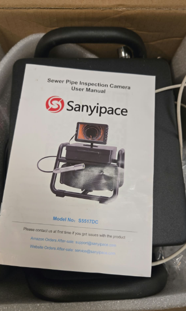 (New Open Box) Sanyipace S5517DC Drain Camera | 5" IPS 1080P HD DVR • 100FT • 16GB
