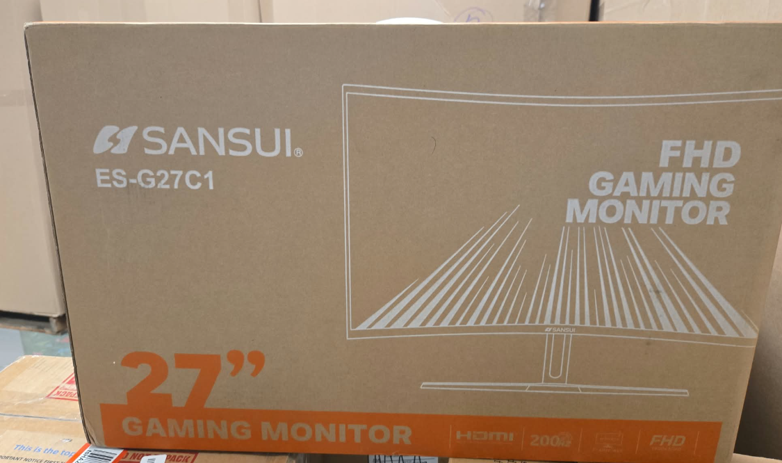 (New Open Box) SANSUI ES-G27C1 27" Curved Gaming Monitor | 200Hz • 1ms • FHD