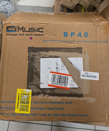 (New Open Box)  Coolmusic Portable Acoustic Guitar Amplifier – 40W | Battery-Powered with Bluetooth