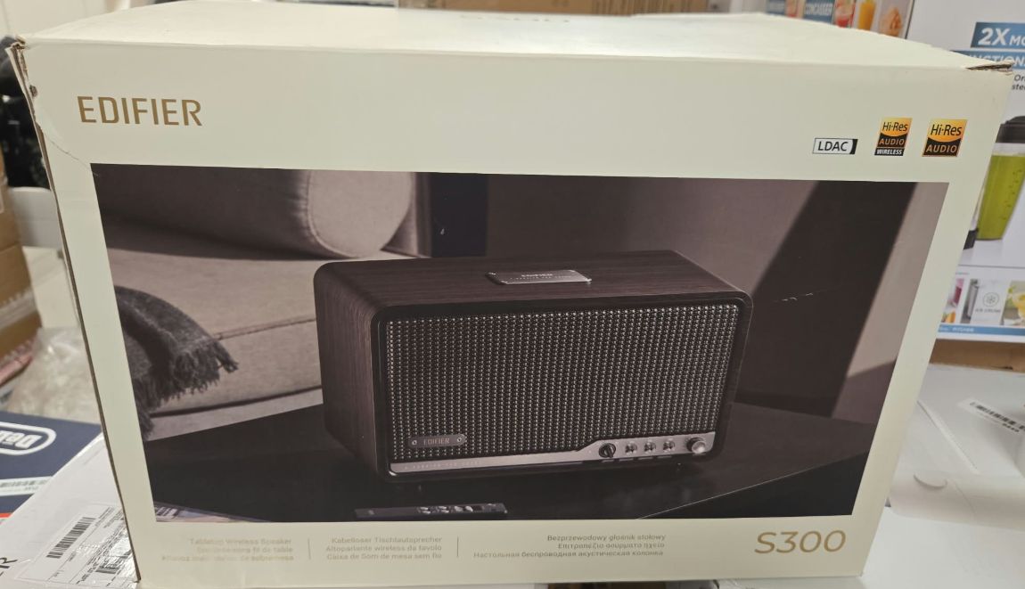 (New Open Box) Edifier S300 Hi-Fi Tabletop Speaker – 80W | LDAC, AirPlay 2 & Bluetooth 5.4