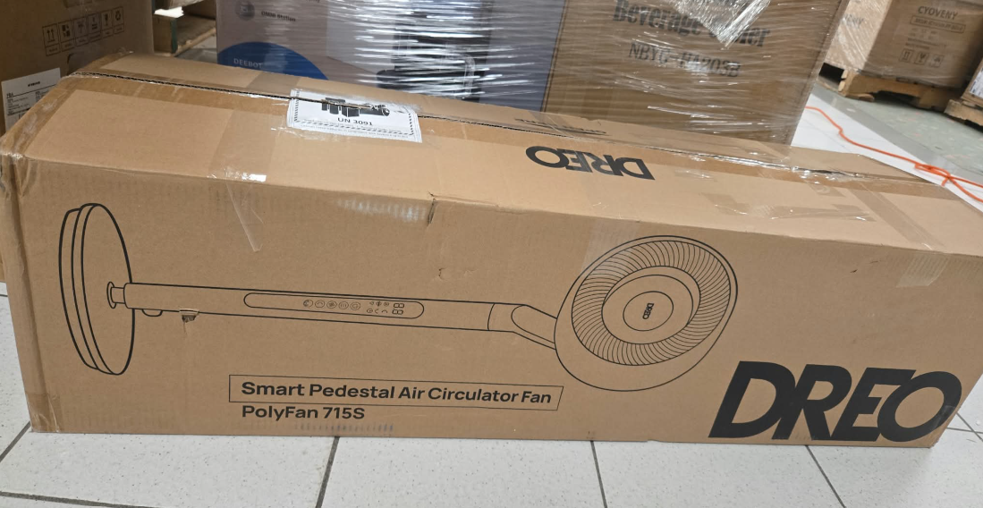 (New Open Box)  DREO PolyFan 715S Smart Pedestal Fan – 40–44" Adjustable | Wi-Fi & Voice Control
