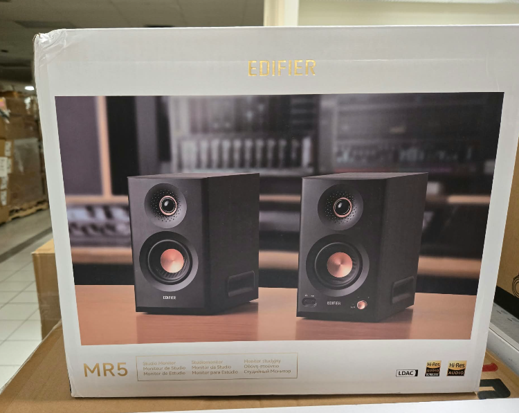 (Brand New) Edifier MR5 2.0 Studio Monitor Bookshelf Speakers – 110W RMS – Black