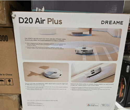(Excellent) DREAME D20 Air Plus Robot Vacuum & Mop – 20,000Pa Suction – Self-Emptying