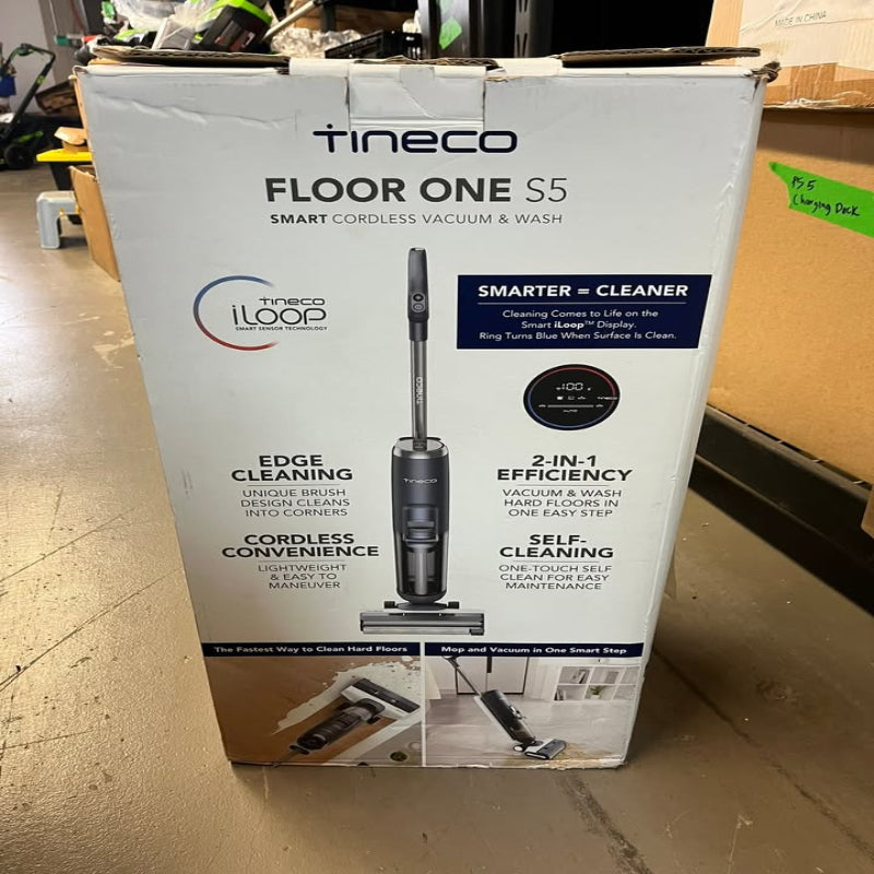 (New Open Box) Tineco FLOOR ONE S5 Cordless, Lightweight, Smart Wet/Dry Vacuum Cleaner