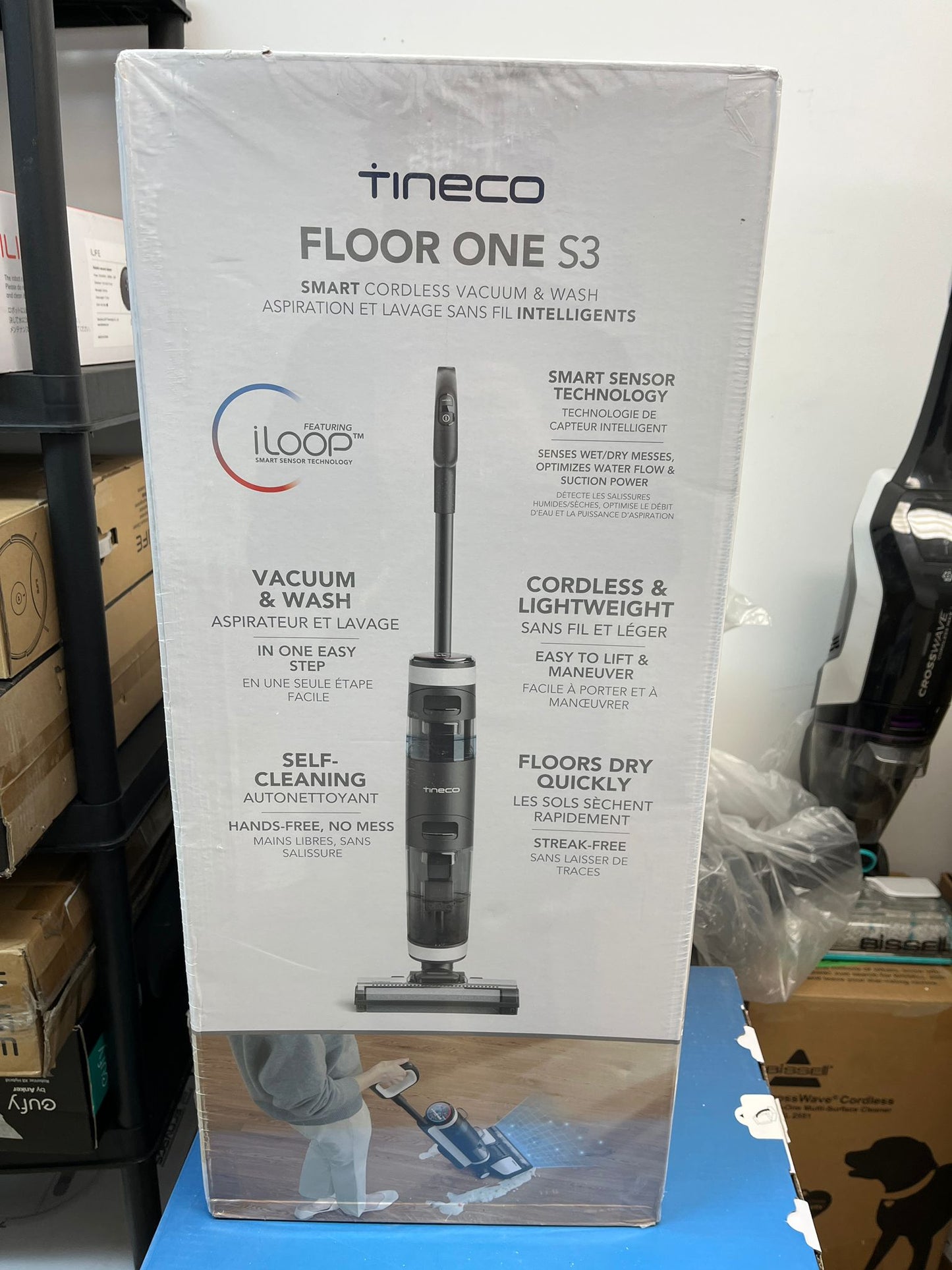 (Brand New Sealed) Tineco FLOOR ONE S3 Cordless, Lightweight, Smart Wet/Dry Vacuum Cleaner