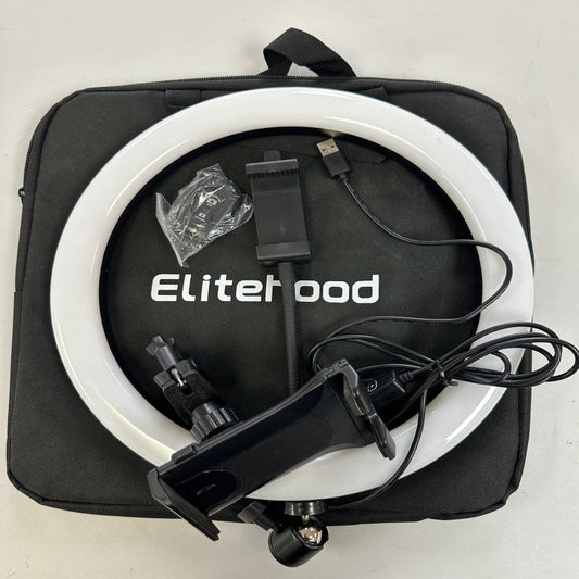 Elitehood 12" Ring Light head w Phone Holder, Selfie Ring Light, Dimmable LED Light Ring-No tripod