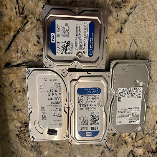 (Excellent) 1TB 7200rpm 3.5 inch hard drive 15$ each