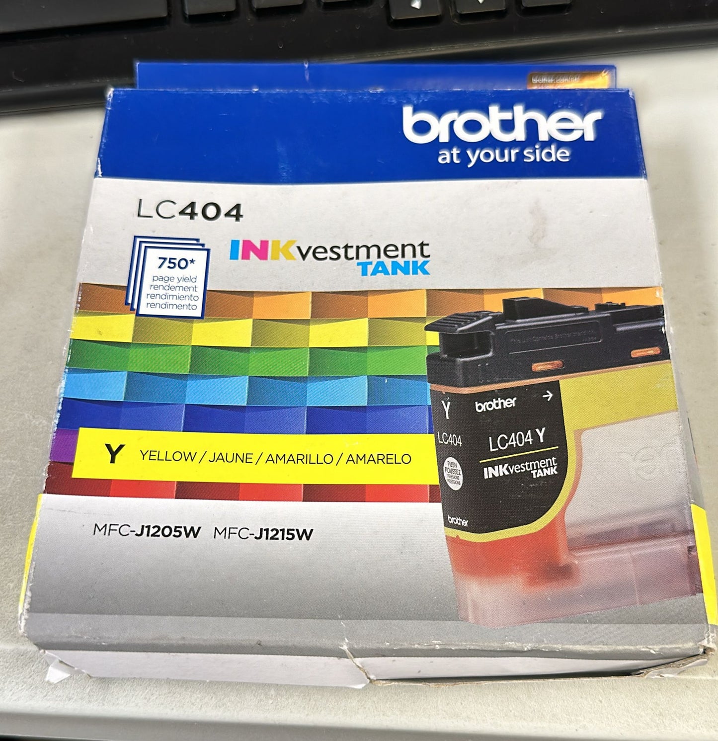 (Brand new) Brother Genuine LC404YS Standard-Yield Yellow Ink Cartridge