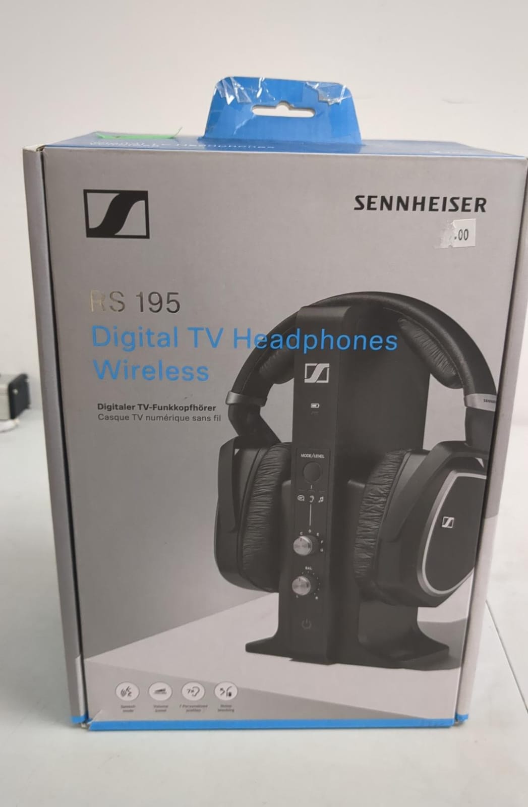 (excellent) Sennheiser RS195 Digital TV Headphones wireless Over-the-Ear Headphones Black