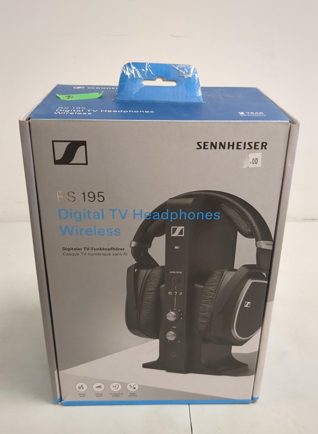 (excellent) Sennheiser RS195 Digital TV Headphones wireless Over-the-Ear Headphones Black