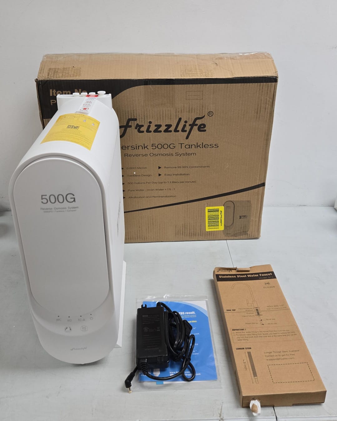 (Excellent) Frizzlife Reverse Osmosis Water Filtration System - Alkaline & Remineralization, PX500-A