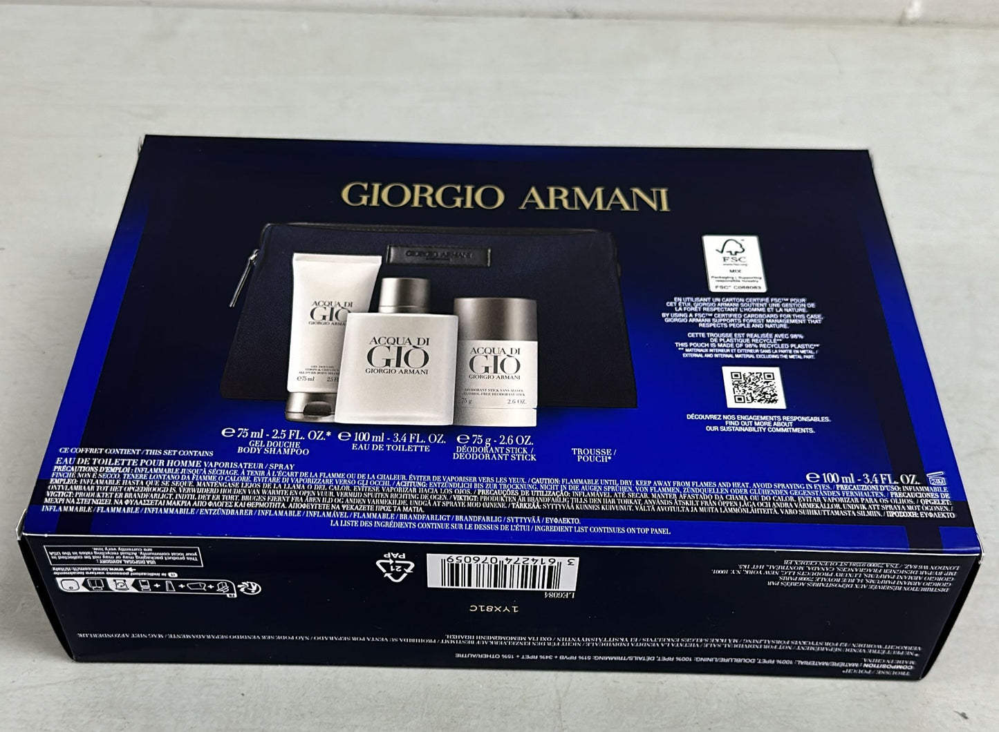 (brand new) Armani Acqua Di Gio Men's 4pcs Gift Set